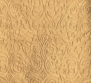 Gold Floral Embossed Curtain Upholstery Crafting Fabric 3.5 yards x 56" - Picture 1 of 8