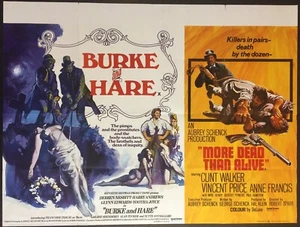 BURKE AND HARE & MORE DEAD THAN ALIVE 1972 D/Bill UK Quad Movie POSTER - Picture 1 of 11