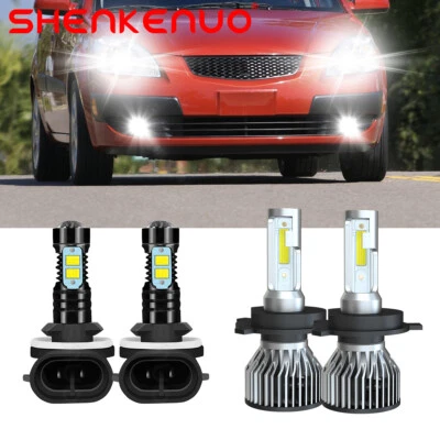 Para Para Kia Rio5 2007 2008-2011 Faro LED alto / bajo + Kit de luces antiniebla Foto 1 de 4