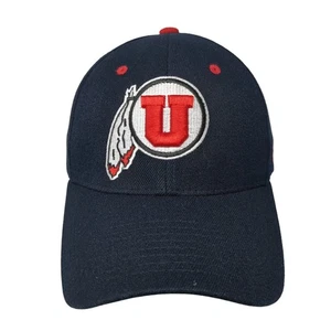 Utah Utes Fitted Hat Black Size XL Embroidered Native Logo Zephyr NCAA - Picture 1 of 8