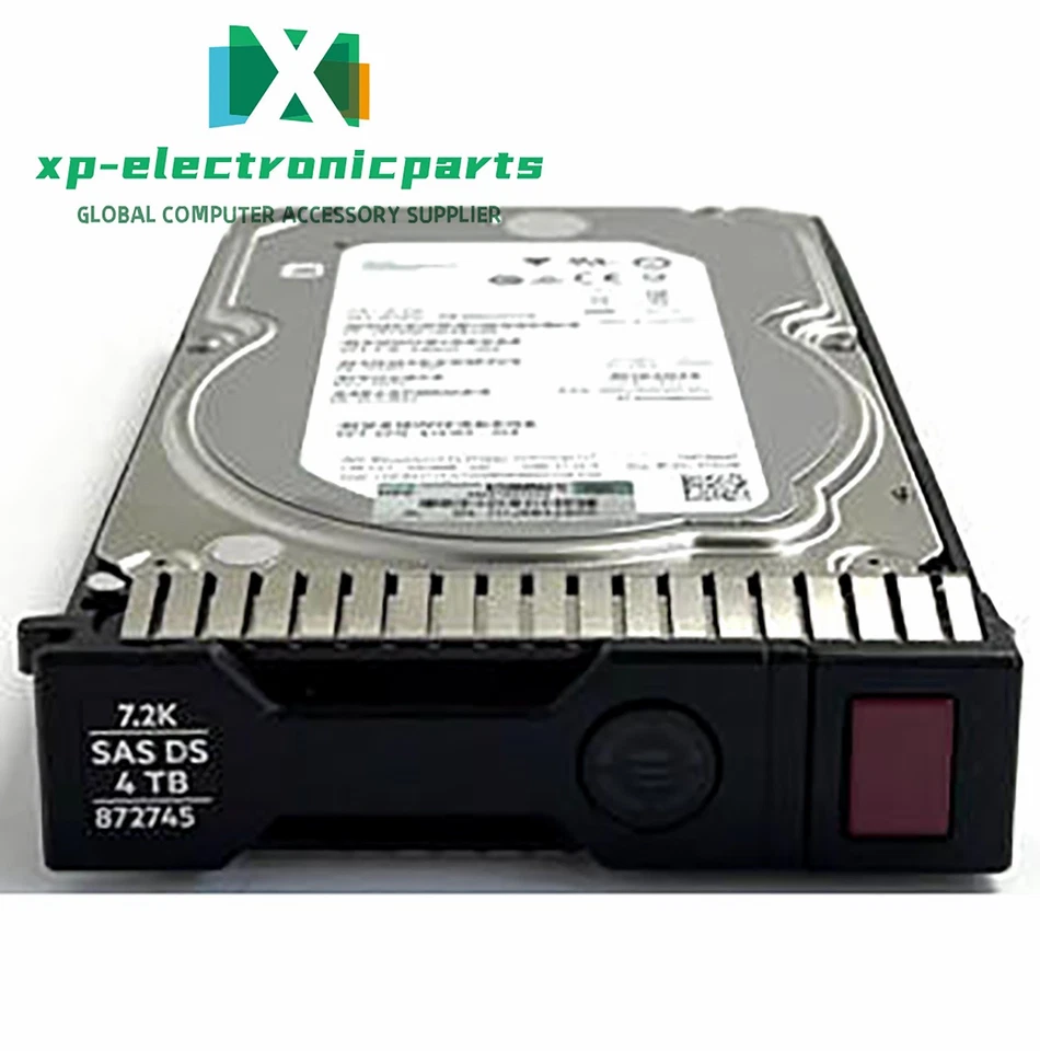 HPE 4TB 12G Midline 7.2K LFF 3.5" SC DS SAS Firmware HDD 872487-B21 872745-001 - Image 1 of 2