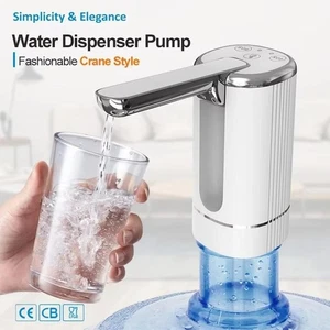 USB Elektrische Wasserpumpe Eimer Spender für Zuhause/Büro Tragbar & Wiederaufladbar - Bild 1 von 24