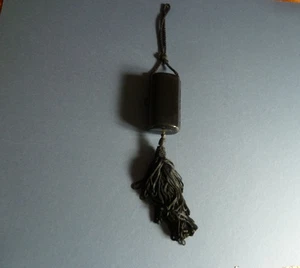 1920's French fitted minaudière evening bag tassel tube form compartments mirror - Picture 1 of 16