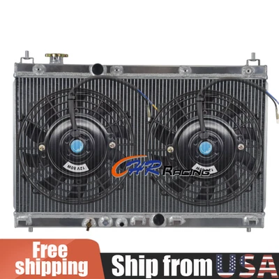 #13451 Aluminum Radiator+Fans for Honda City/Fit GK5 L15A 1.5L MT 2015-2020 - Image 1 of 4