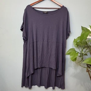 Tunica babydoll Lane Bryant Swing scollo a barca con dettaglio a torsione ritagliato. Taglia 26/28 - Foto 1 di 10