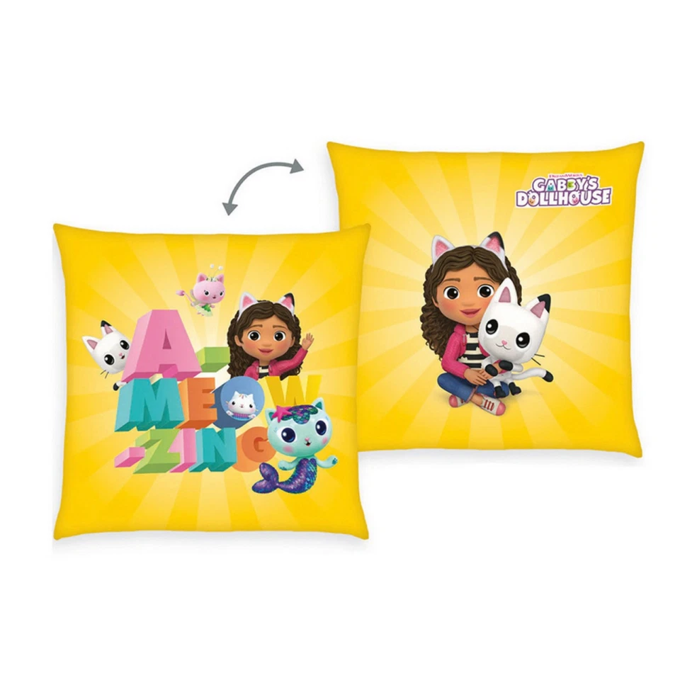 Gabbys Dollhouse - Cojín Amarillo Dormitorio Infantil Libre de Sustancias - Imagen 1 de 1