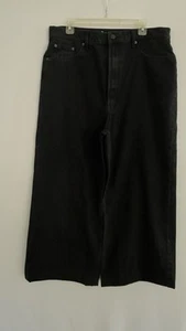 Mother Snacks High Waisted The Fun Dip Puddle Black Denim Jeans 34 x 28 - Bild 1 von 8