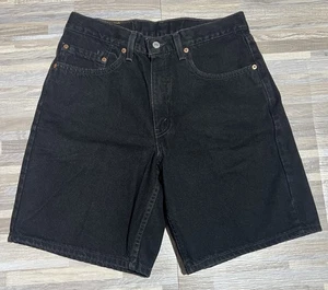 Vintage Levis 550 Relaxed Fit Jeans Shorts Jorts Schwarz W32 - Bild 1 von 6