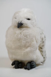 Hedwig Plush Snowy Owl Harry Potter Wizarding World Puppet Turning Head - Picture 1 of 5