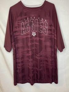 NWOT Texas A&M Aggies T Shirt Mens 2XL XXLarge Maroon Fanatics - Picture 1 of 6