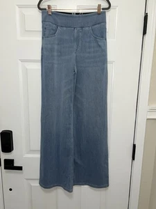 Pantalones de mezclilla Halara Flex cintura alta bolsillos holgados pierna ancha elásticos talla M altos - Imagen 1 de 8