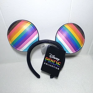 Disney Parks Pride Collection Rainbow Mickey Minnie Mouse Ear Headband New Tags - Picture 1 of 7