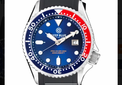 Deep Blue Pro Sea Diver 41MM Quartz 200M Diver Watch - Image 1 of 4