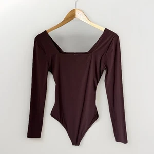 Quince Brown Square Neck Bodysuit - Picture 1 of 5