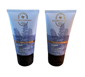 2 BATH & BODY WORKS SLEEP LAVENDER VANILLA CREAM HAND LOTION TRAVEL SIZE 2.5 OZ - Picture 1 of 1