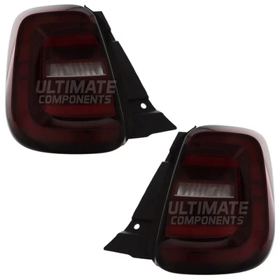 For Abarth 500 2023-> Rear Light Electric Hatchback LED Lamp 1 Pair Left & Right — 第 1/4 张图片