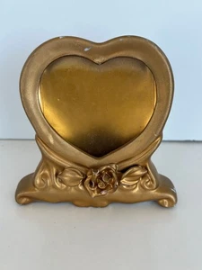 Kleiner Bilderrahmen Vintage bemalt Herzform ~ wie besehen - Bild 1 von 3