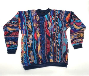 Maglione Soul of Australia COOGI lana 3D lavorato a maglia TG S multicolore vintage RN 74095 - Foto 1 di 8