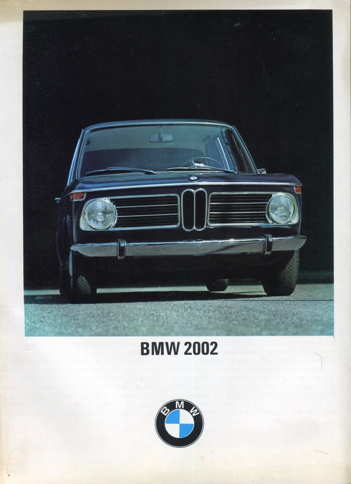 BMW 2002 Reino Unido mercado gran formato color venta folleto 1968 Foto 1 de 1