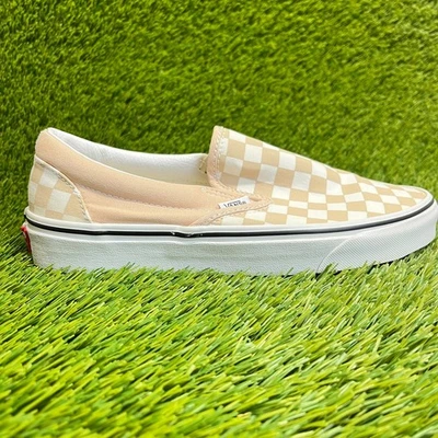 Tênis esportivo Vans clássico quadriculado feminino tamanho 9 pêssego - Imagem 1 de 4