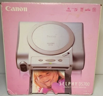 Canon Selphy DS700 Compact Photo Printer Color Inkjet USB PictBridge NOS - Image 1 of 4