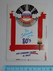 VINTAGE STICKER STICKER MURATTI MUSIC ORIGINAL - Imagen 1 de 1