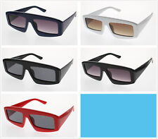 Urban Square Flat Sunglasses Retro Flat Top Womens Mens Glasses UV 100 % 400 Loc