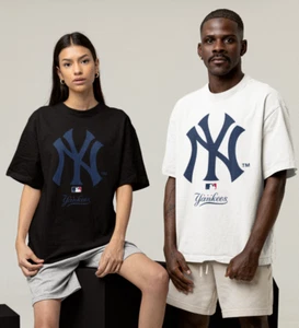 New York Yankees Short Sleeve T-Shirt Graphic Heavy Tee MLB Retro World Series - Picture 1 of 12