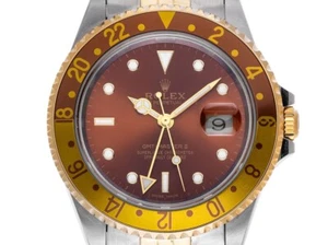 Rolex GMT Master II Tiger Eye Stahl Gelbgold Automatik Ref.16713 Bj.2001 wie Neu - Bild 1 von 8