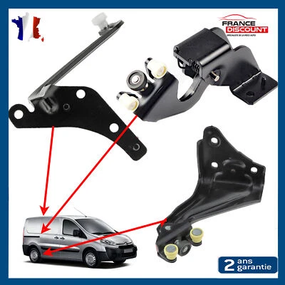 KIT REPARATION PORTE LATERALE COULISSANTE DROITE PREVU POUR JUMPY SCUDO EXPERT - Photo 1/4