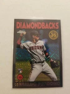 2021 Topps Update 1986 Chrome Geraldo Perdomo RC #86C-49 Black Parallel 32/199 - Bild 1 von 2