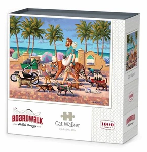 Boardwalk Cat Walker 1000 Piece Jigsaw Puzzle - Picture 1 of 4