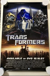 “TRANSFORMERS” Original Theatrical DVD 2007 Optimus Prime 27x40 - Picture 1 of 1