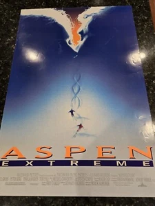 ASPEN EXTREME (1993) ORIGINAL FILMPLAKAT ROLLEd DOPPELSEITIG 27x40 Film - Bild 1 von 11