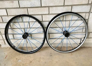 TiLite 22" Spinergy SPOX Wheelchair Wheels Blue No Tires  - Picture 1 of 20