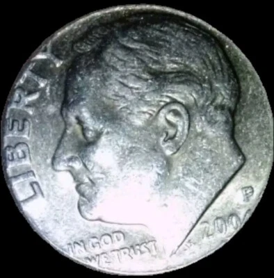 2000 P Dime, Error, Missing 0 On Date - Image 1 of 2