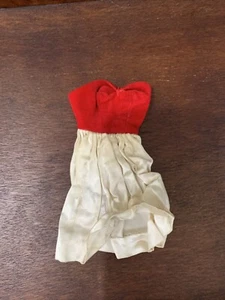 Vintage BARBIE Satin & Velvet Dress #977 "Silken Flame" 1960's - Picture 1 of 2