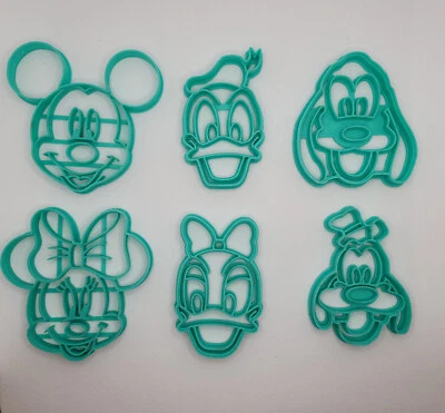 Disney Micky Maus Ausstecher Förmchen Donald Goofy Daisy Minnie Pluto - Bild 1 von 3