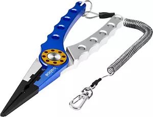 X1 Aluminum Fishing Pliers Saltwater, Surf Fishing Tackle Kit, Fishing Multitool - Picture 1 of 16