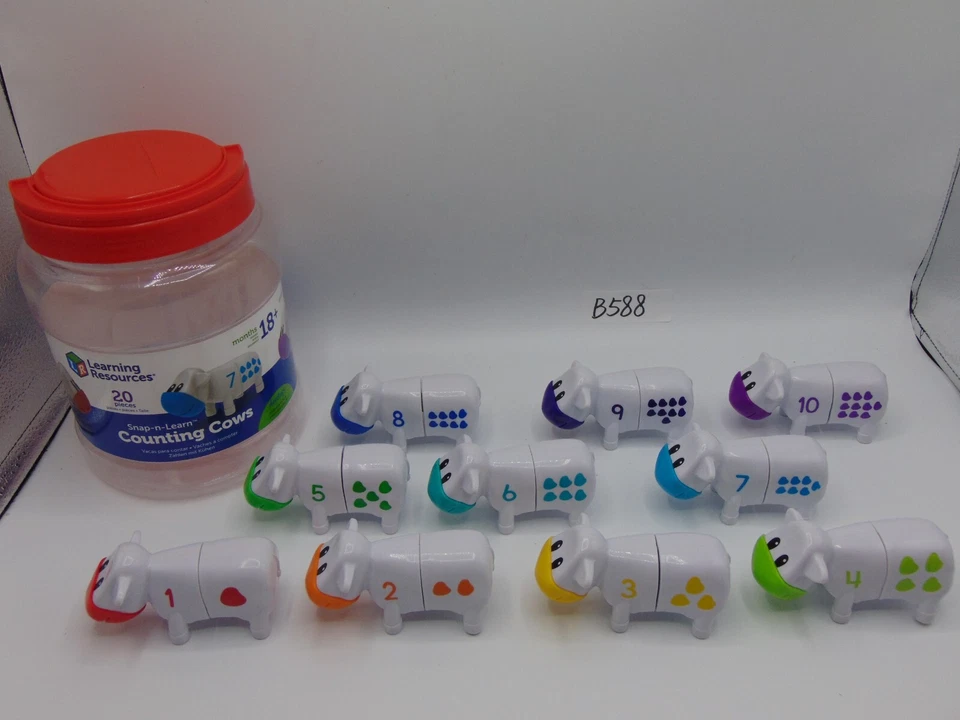 Learning Resources Learning Essentials - Snap-n-Learn Counting Cows Lot of 10 - Image 1 of 4