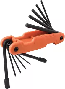 Klein Tools 70550 Hex Wrench Key Set, 11 SAE Sizes, Heavy Duty Folding Allen Wre - Picture 1 of 12