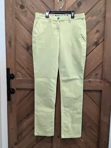 Pantalones chinos altos Boden para mujer talla 8L verde lima claro 30x32 oficina - Imagen 1 de 10