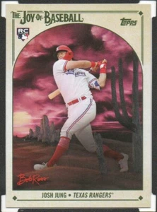 2023 Topps x Bob Ross: The Joy of Baseball #96 Josh Jung RC Texas Rangers - Picture 1 of 2