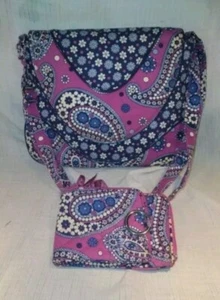 Vera Bradley Quilted 2 Pc Set Boysenberry NWOT crossbody & Wallet Lightweight - Picture 1 of 10
