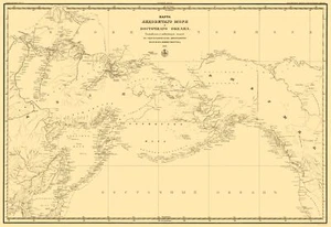State Map - Alaska Eastern Russia - Gidrograficheski Dept 1844 - 23 x 33.37 - Imagen 1 de 20