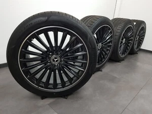 Mercedes 19 Zoll Felgen AMG SL R232 Vielspeichen schwarz matt Sommerreifen A232 - Bild 1 von 7