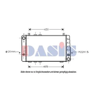 Radiatore acqua adatto per Skoda Felicia I Talbot Simca Sunbeam 6U1 781 6U5 - Immagine 1 di 2