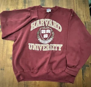 Sudadera Harvard Vintage BIKE Tag Años 90 Hecha en EE. UU. XL - Imagen 1 de 4