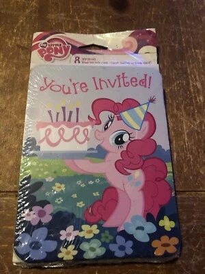 My Little Pony Invitaciones de Cumpleaños Paquete de 8 Invitaciones y Notas de Gracias Nuevo en Caja Foto 1 de 4