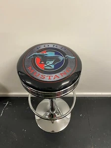 FORD MUSTANG PREMIUM BAR STOOL ADJUSTABLE HEIGHT HOT ROD - Picture 1 of 8